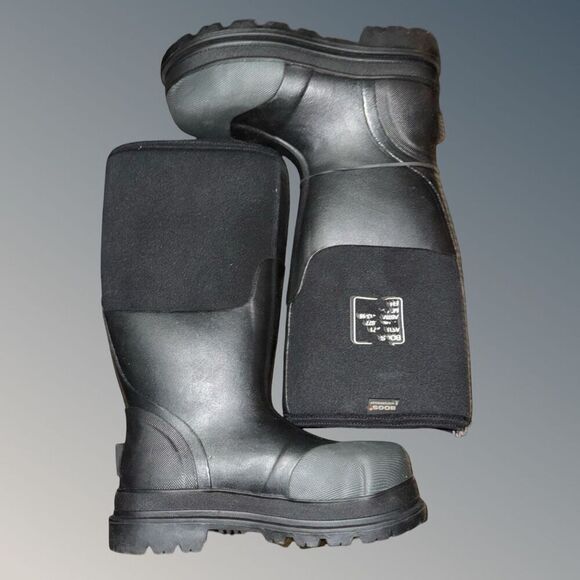 NWT Bogs Black Forge Steel Toe Snow Work Boots Size Men 4 Women 6 main image 11